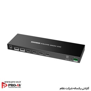 ماتریکس سوئیچ 2×4 HDMI لنکنگ LKV422